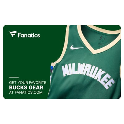 Milwaukee Bucks Fanatics eGift Card ($10 - $500)