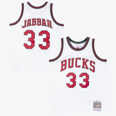 Milwaukee Bucks Mitchell & Ness Kareem Abdul-Jabbar 1971 Swingman Authentic Jersey - White