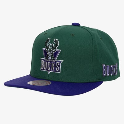 Milwaukee Bucks Mitchell & Ness Team Origins Hardwood Classics Snapback - Green