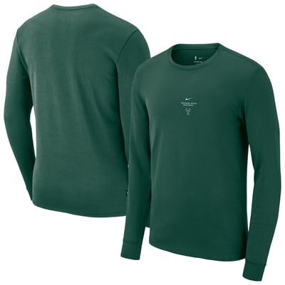 Milwaukee Bucks Nike 2026 Standard Issue Practice Long Sleeve T-Shirt - Mens