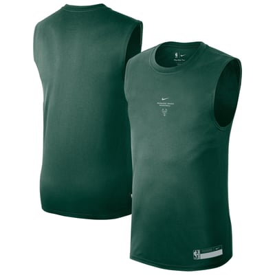 Milwaukee Bucks Nike 2026 Standard Issue Pregame Sleeveless Icon Tank - Mens