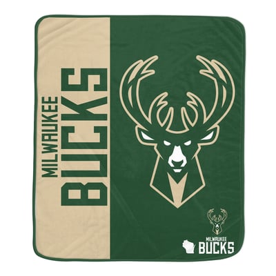 Milwaukee Bucks Pegasus Baseline 50" x 60" Ultra Soft Throw Blanket