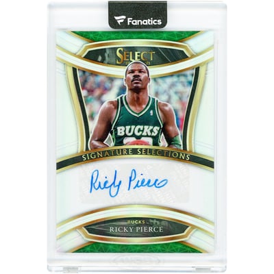 Ricky Pierce Milwaukee Bucks Autographed 2020-21 Panini Select Silver Prizm #SIS-RPI Card
