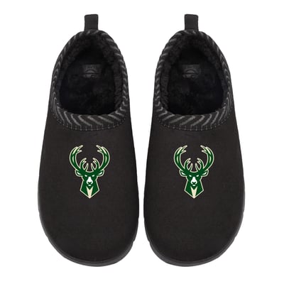 Milwaukee Bucks ISlide Unisex Primary Logo Mission Slippers - Black
