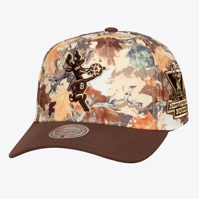 Milwaukee Bucks Mitchell & Ness Unisex Leaf Camo Pro Adjustable Hat - Camo
