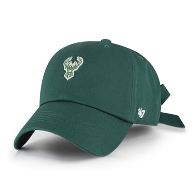 Casquette ajustable Milwaukee Bucks '47 pour femme, modèle « Wobby Back Clean Up » - Vert chasseur