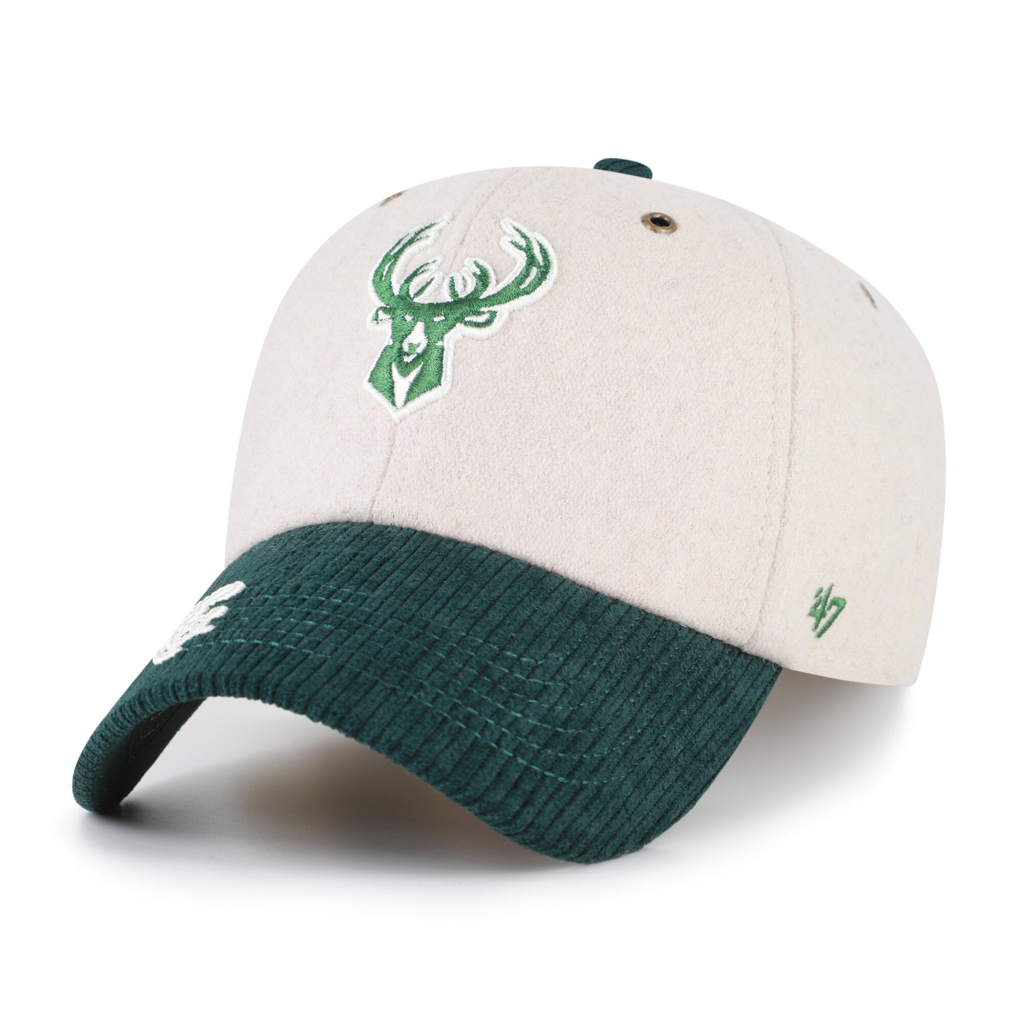 Casquette ajustable pour femme '47 Natural Milwaukee Bucks Rope Script Clean Up