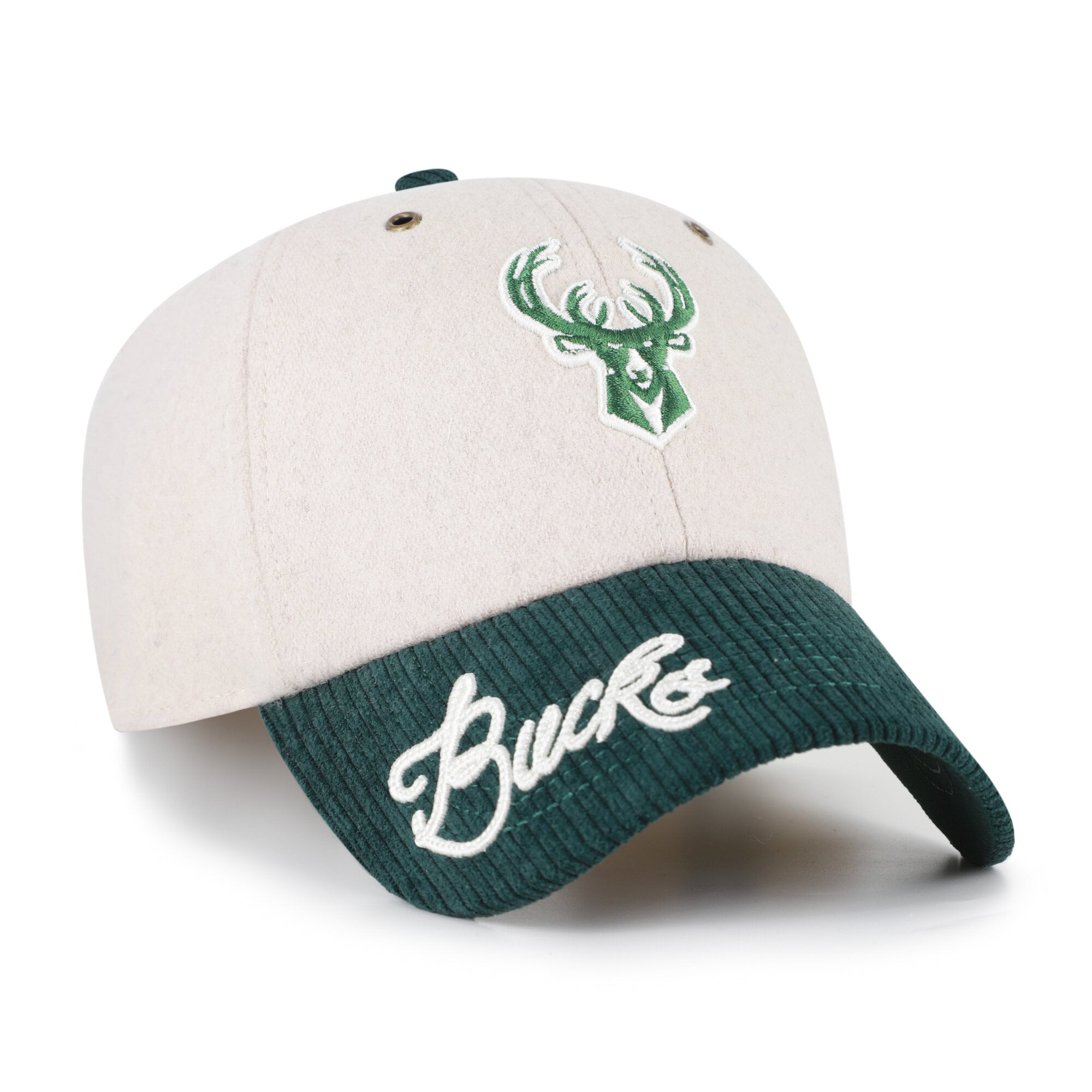 Casquette ajustable pour femme '47 Natural Milwaukee Bucks Rope Script Clean Up