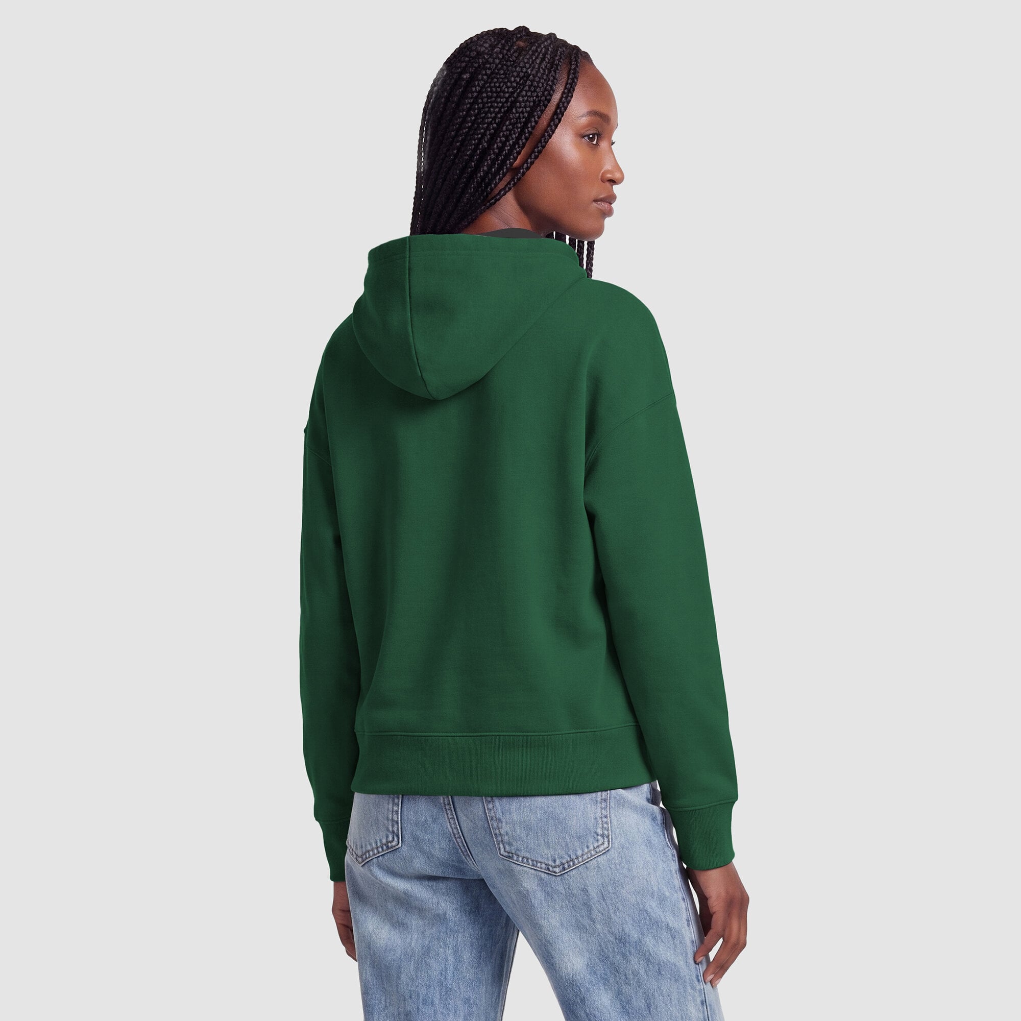 Sweat à capuche Champion vert chasseur pour femme, doublure contrastée Milwaukee Bucks