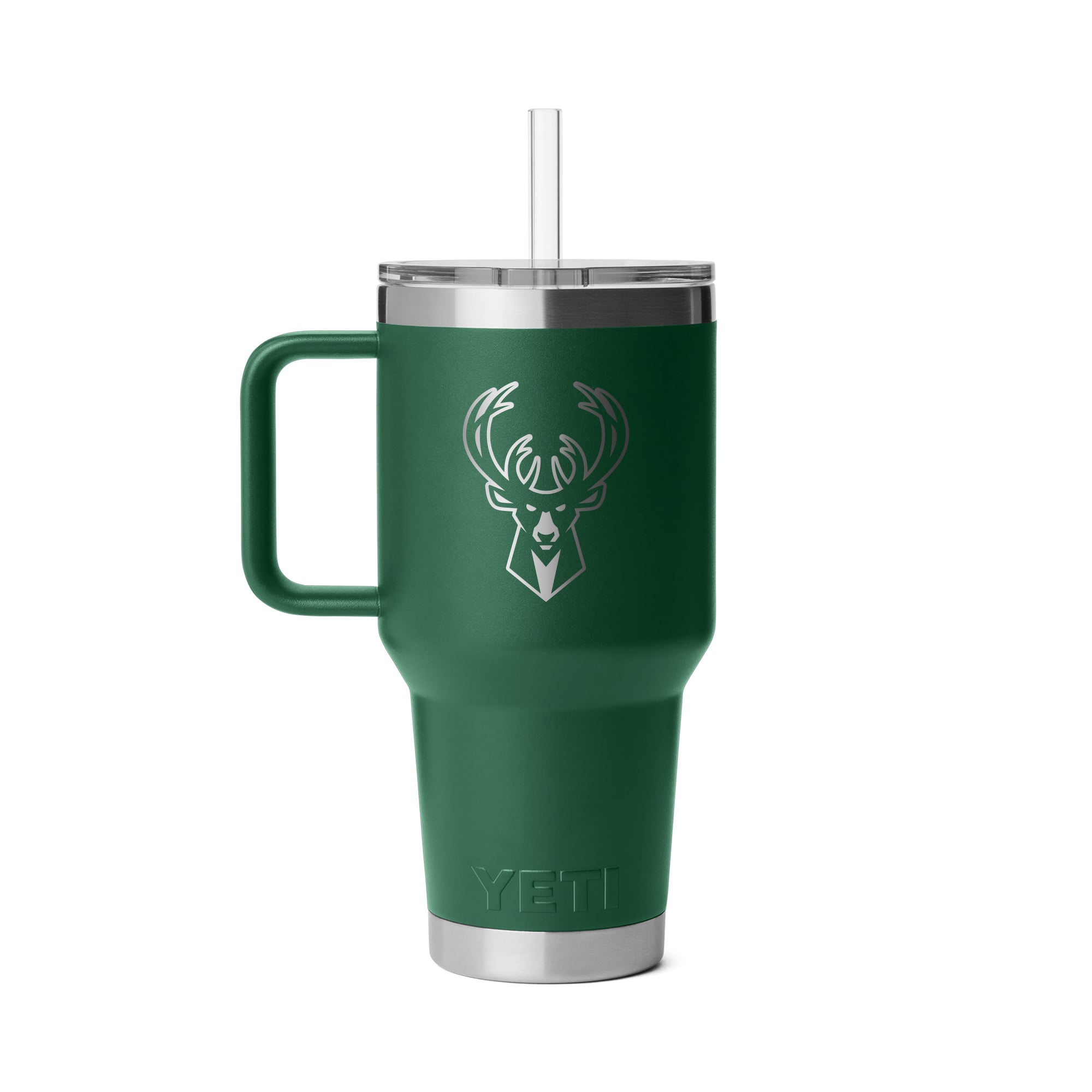 Mug à paille YETI Milwaukee Bucks Rambler 2.0 de 1 litre (35 oz