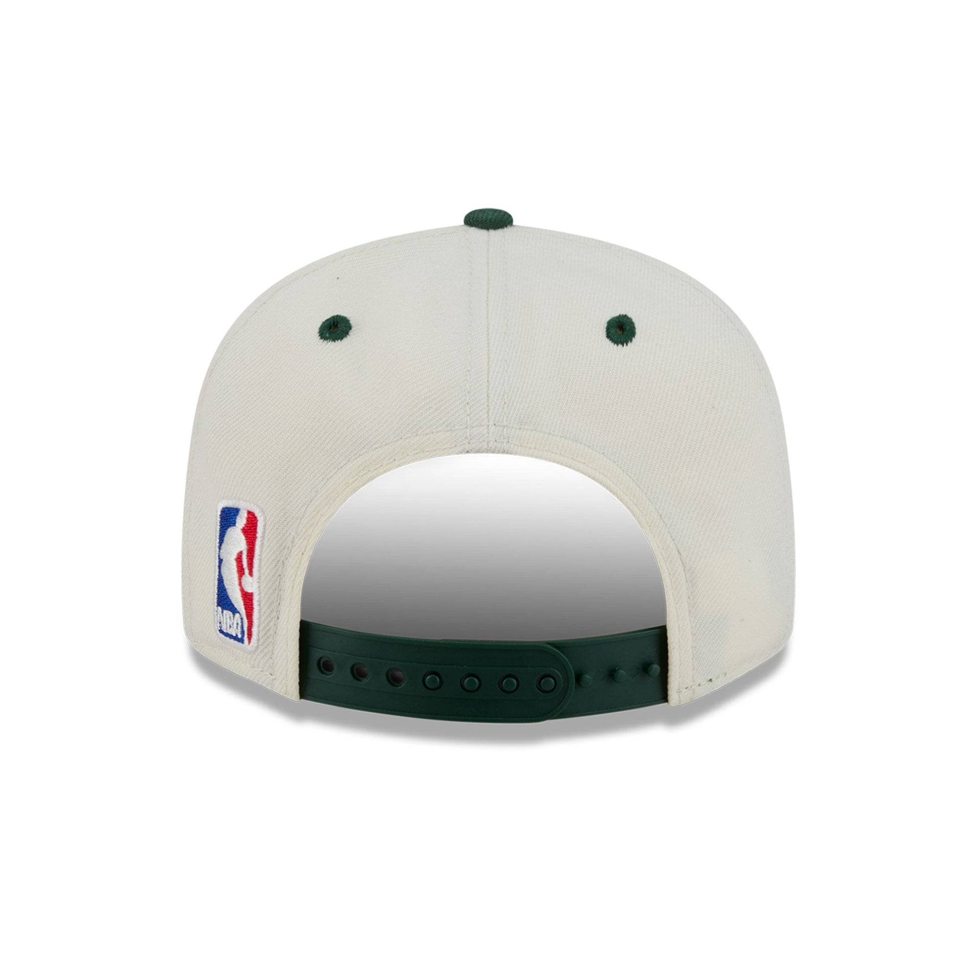 Youth New Era Cream/Hunter Green Milwaukee Bucks Classic 9FIFTY Snapback Hat