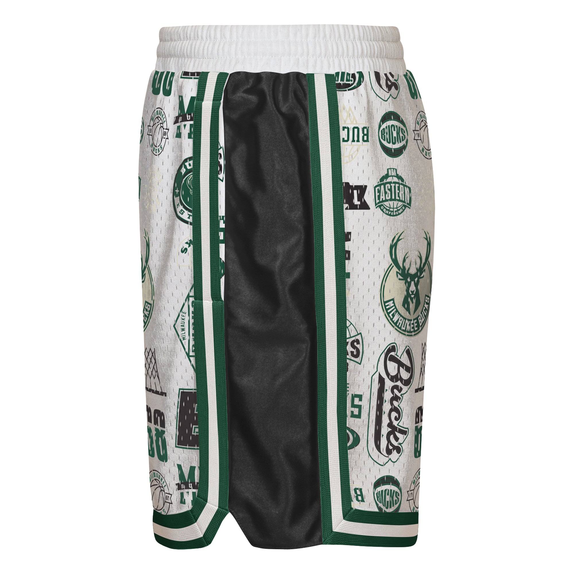 Short de basketball Youth Outerstuff blanc Milwaukee Bucks Ball Hog Dazzle