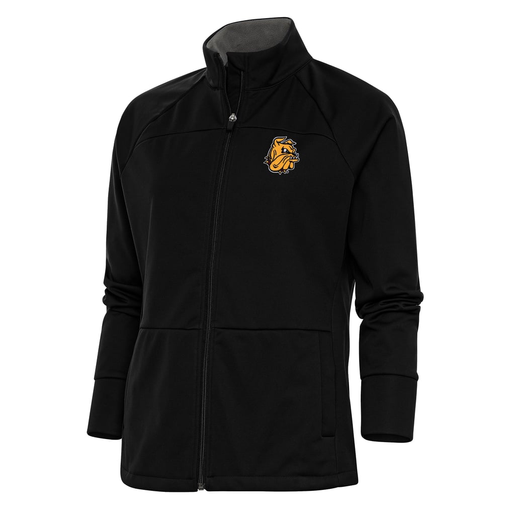 Minnesota Duluth Bulldogs Antigua Women's Links Full-Zip Golf Jacket - Black