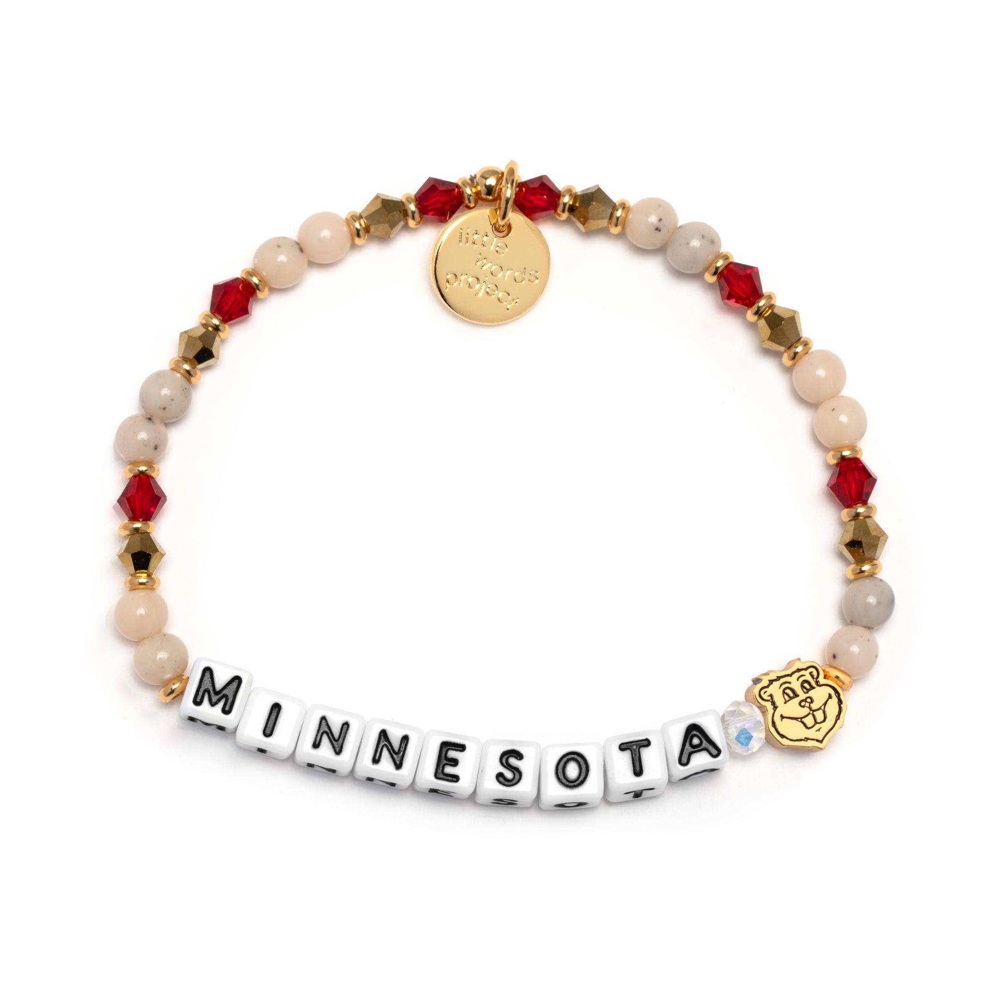 Bracelet de l'équipe des Golden Gophers du Minnesota (projet Little Words)