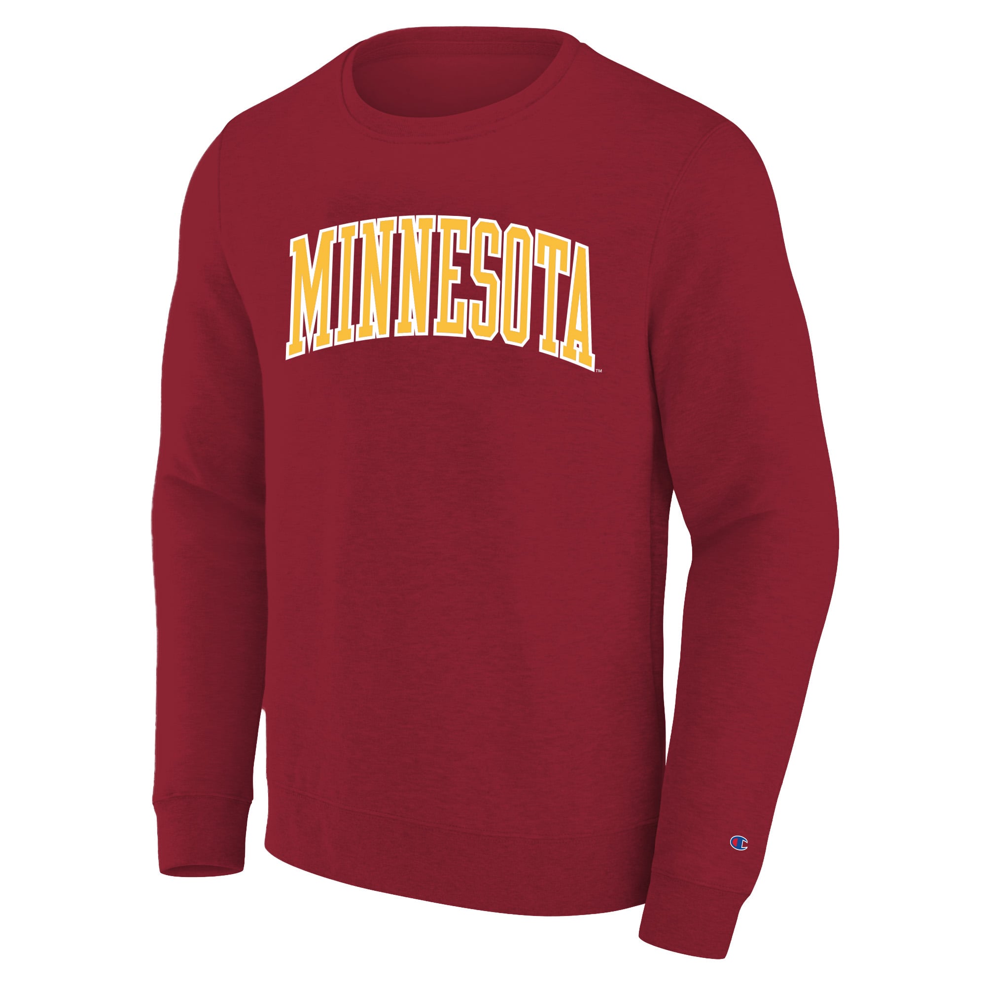Sweat-shirt Champion marron Minnesota Golden Gophers Arch Applique pour homme grandes tailles