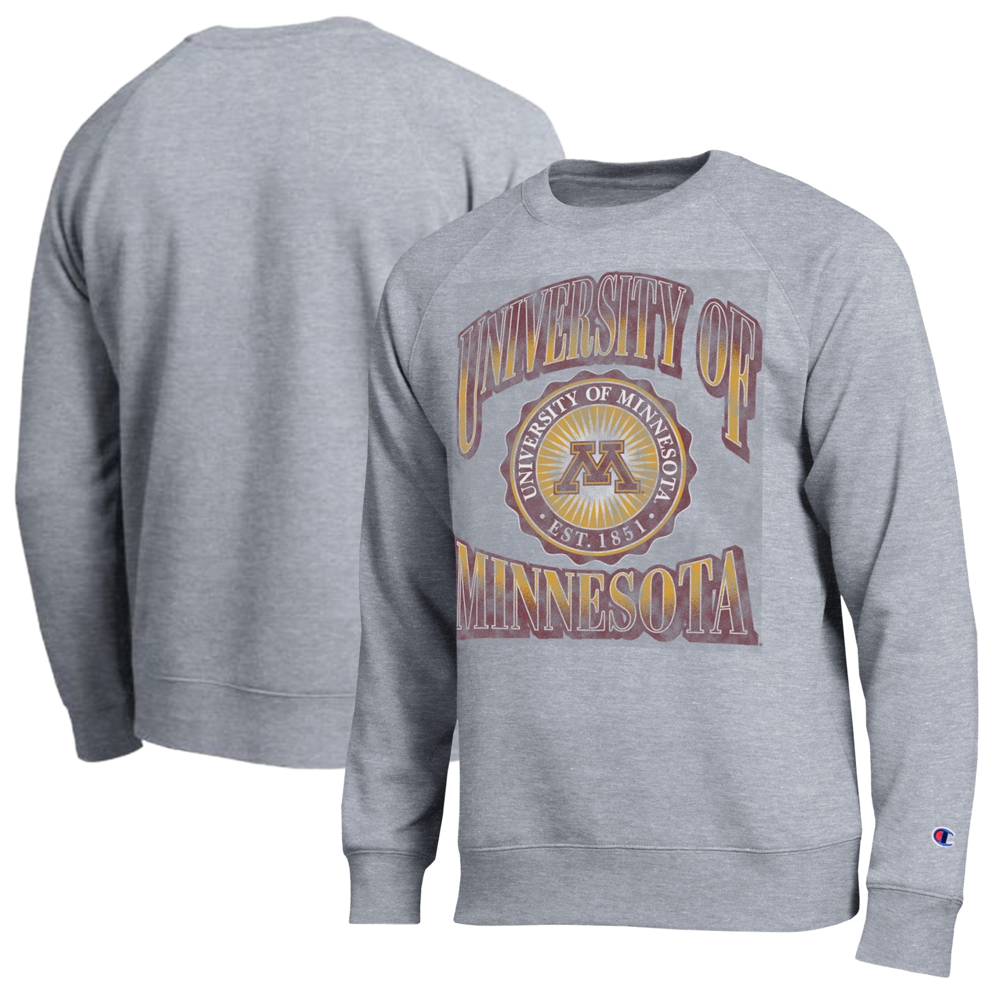 Men's Champion Heather Gray Minnesota Golden Gophers All-Star Sweatshirt