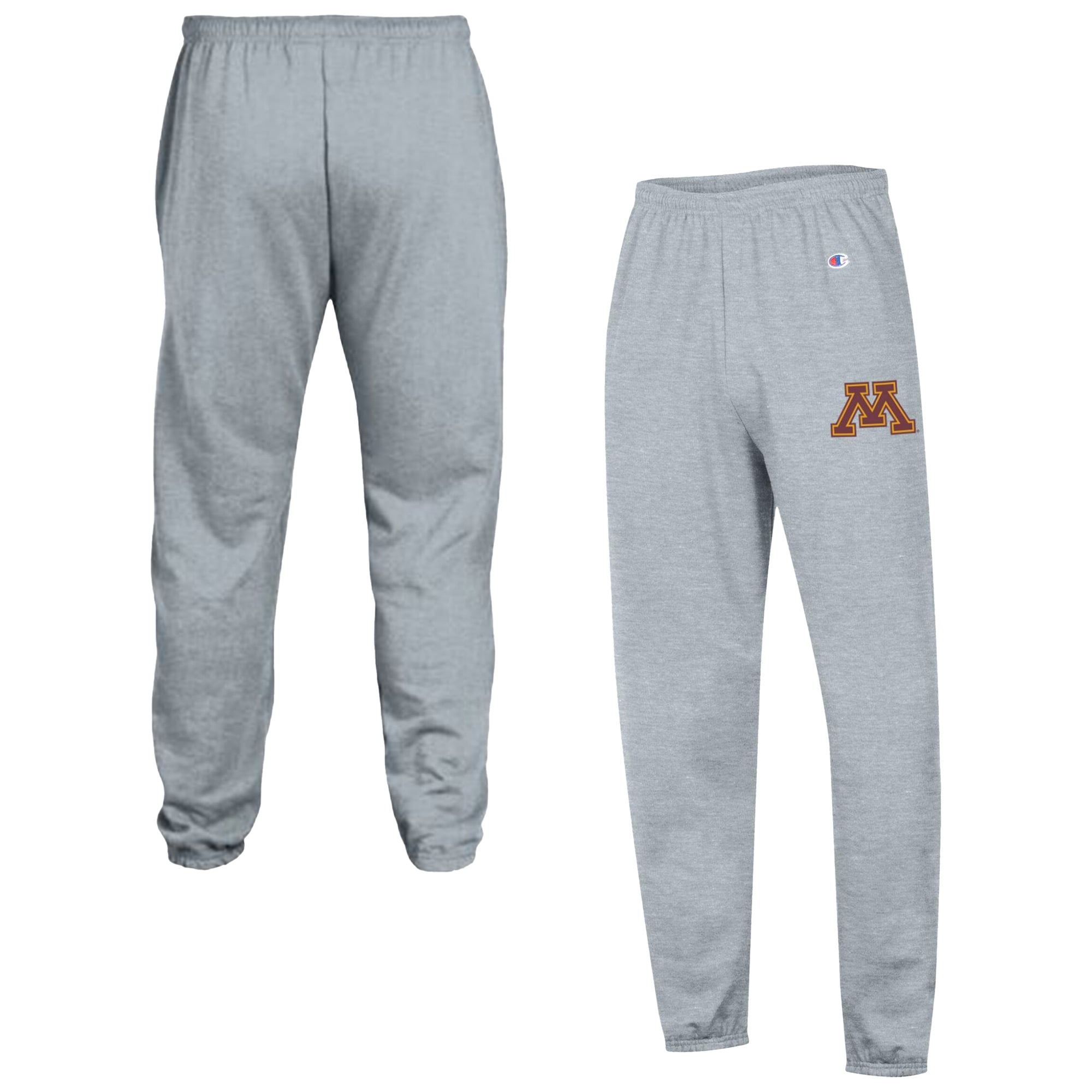 Men's Champion  Heather Gray Minnesota Golden Gophers Powerblend Banded Fleece Sweatpants
