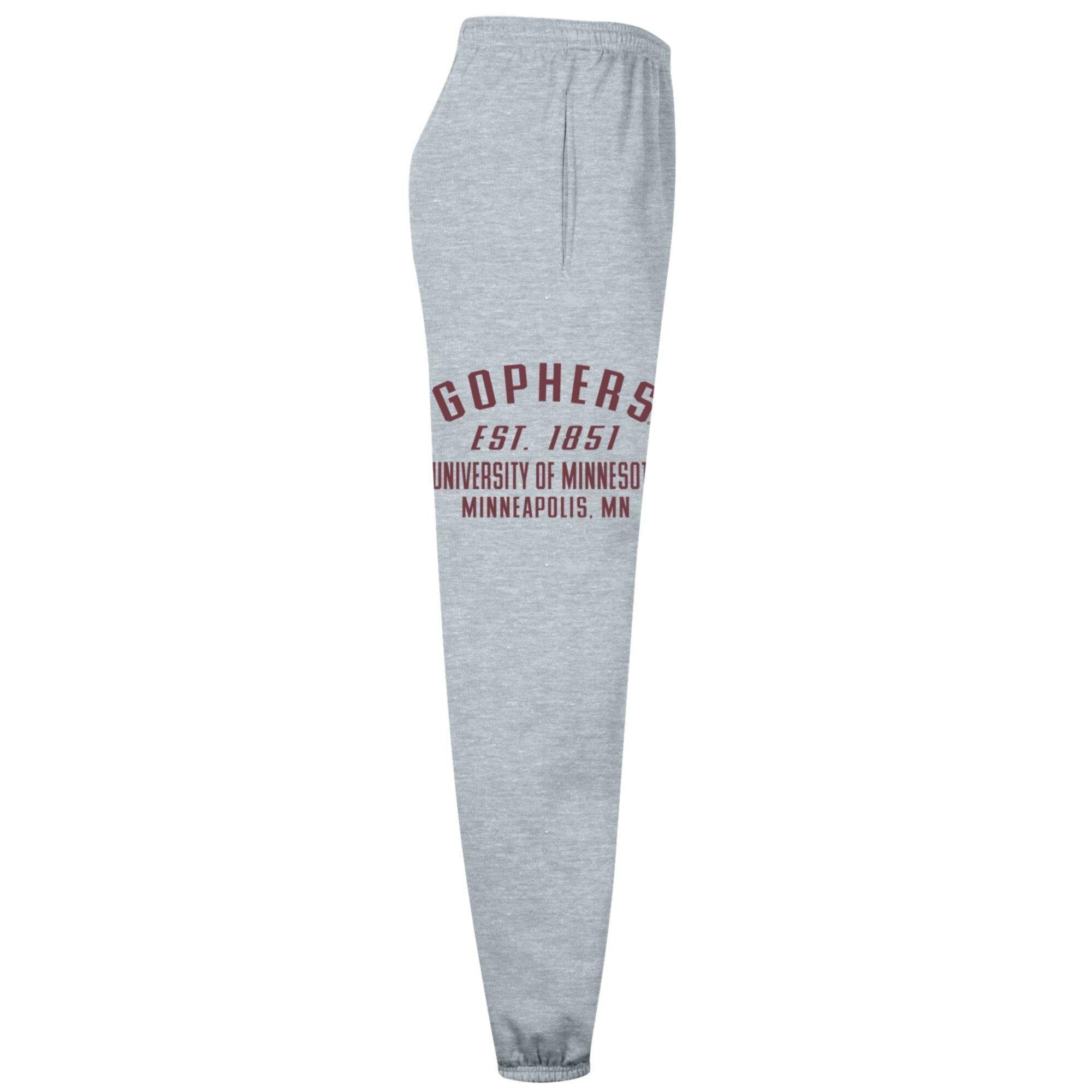 Men's Champion  Heather Gray Minnesota Golden Gophers Powerblend Banded Fleece Sweatpants