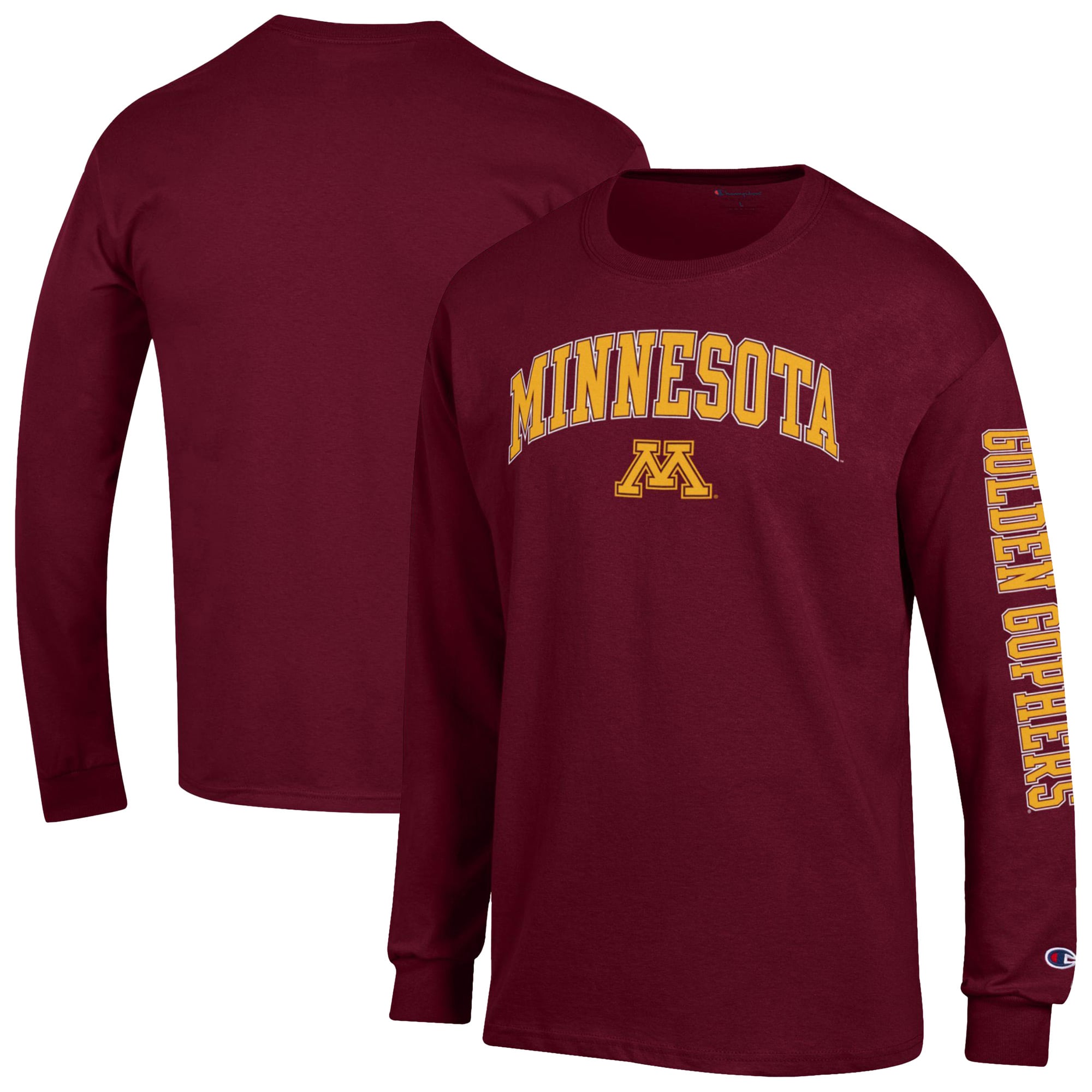 Men's Champion Maroon Minnesota Golden Gophers Arch Over Logo 2-Hit ...