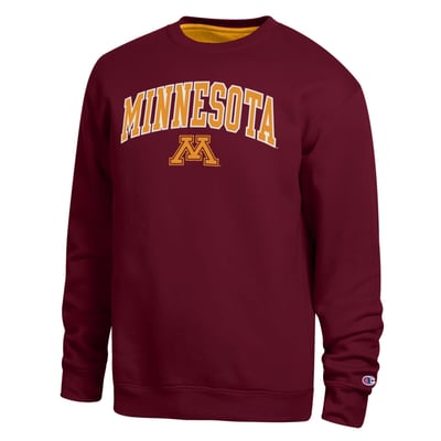  Minnesota Golden Gophers Champion Arch Sweatshirt - Maroon