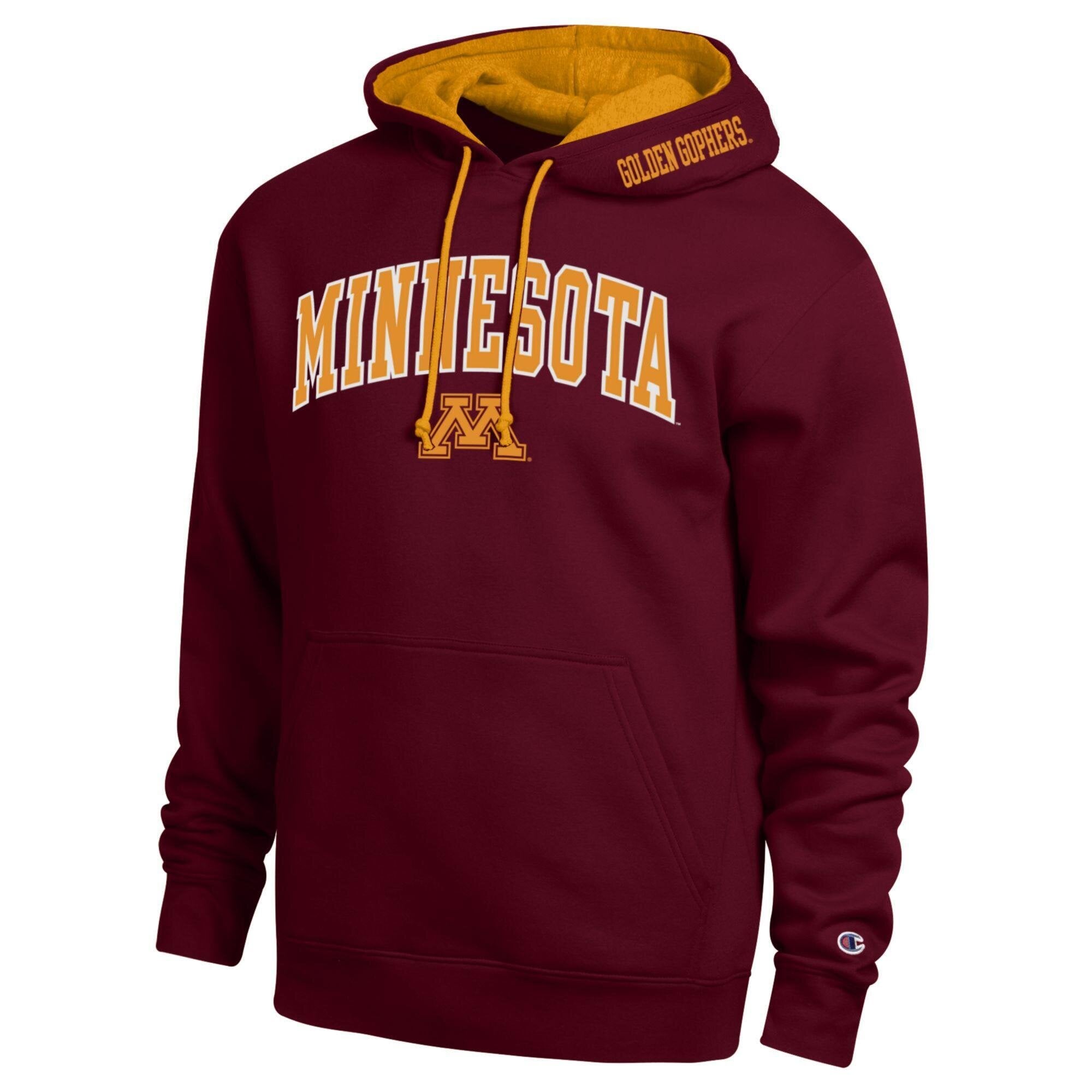 Men's Champion Maroon Minnesota Golden Gophers Arch Tackle Twill Hoodie