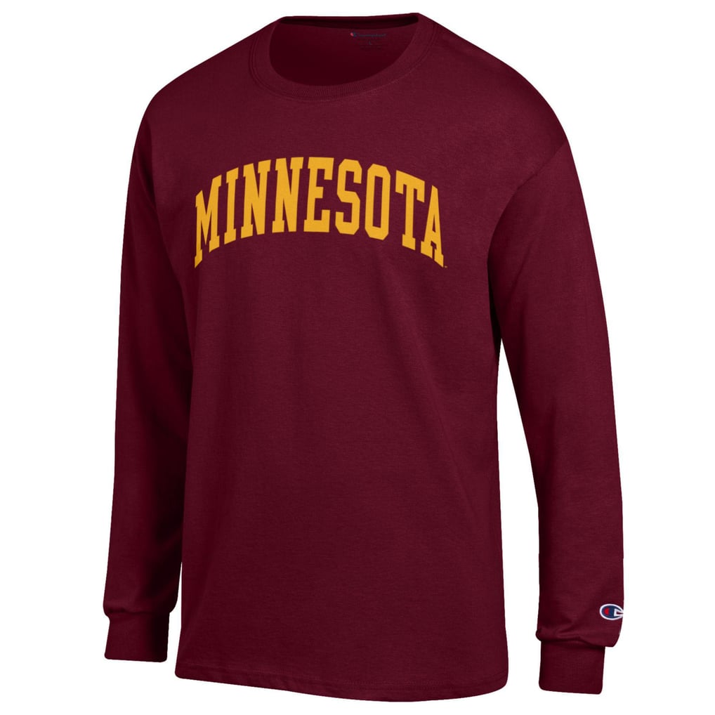 Minnesota Golden Gophers Champion Basic Arch Long Sleeve T-Shirt - Maroon