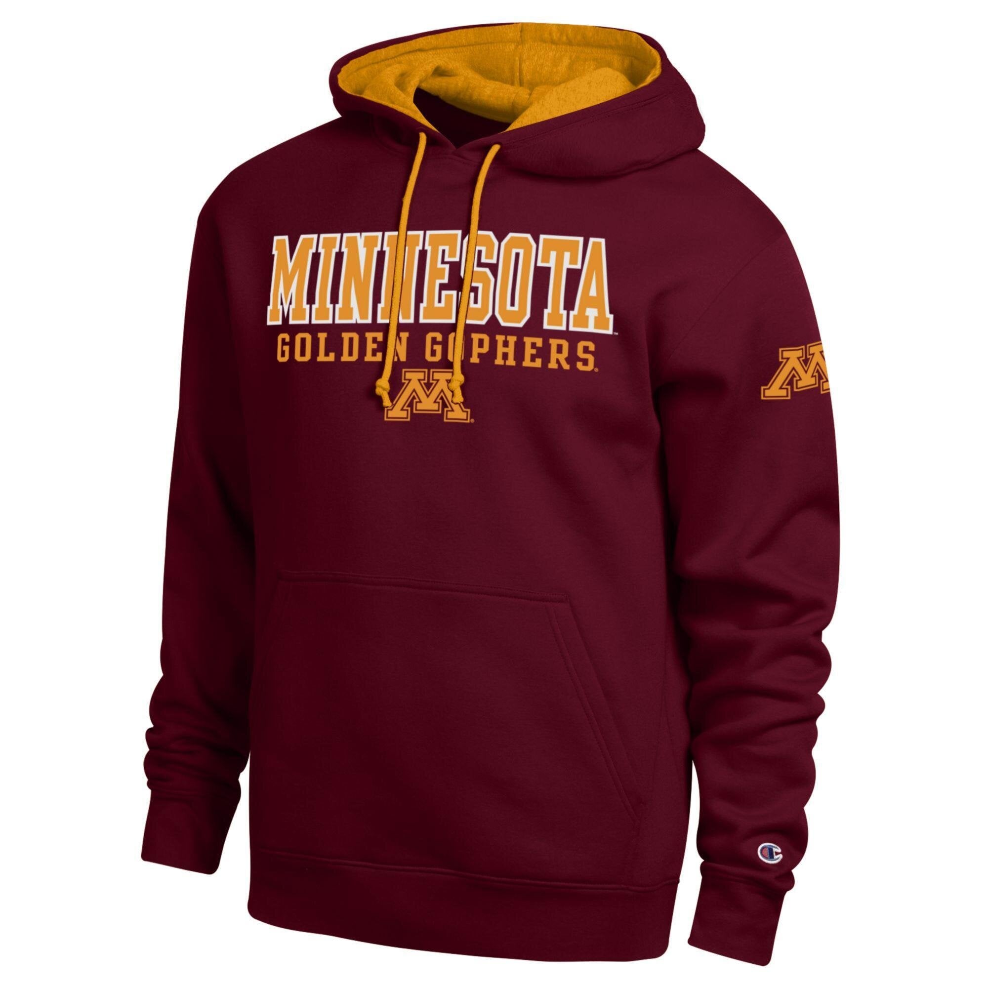 Men's Champion Maroon Minnesota Golden Gophers Contrast Hoodie
