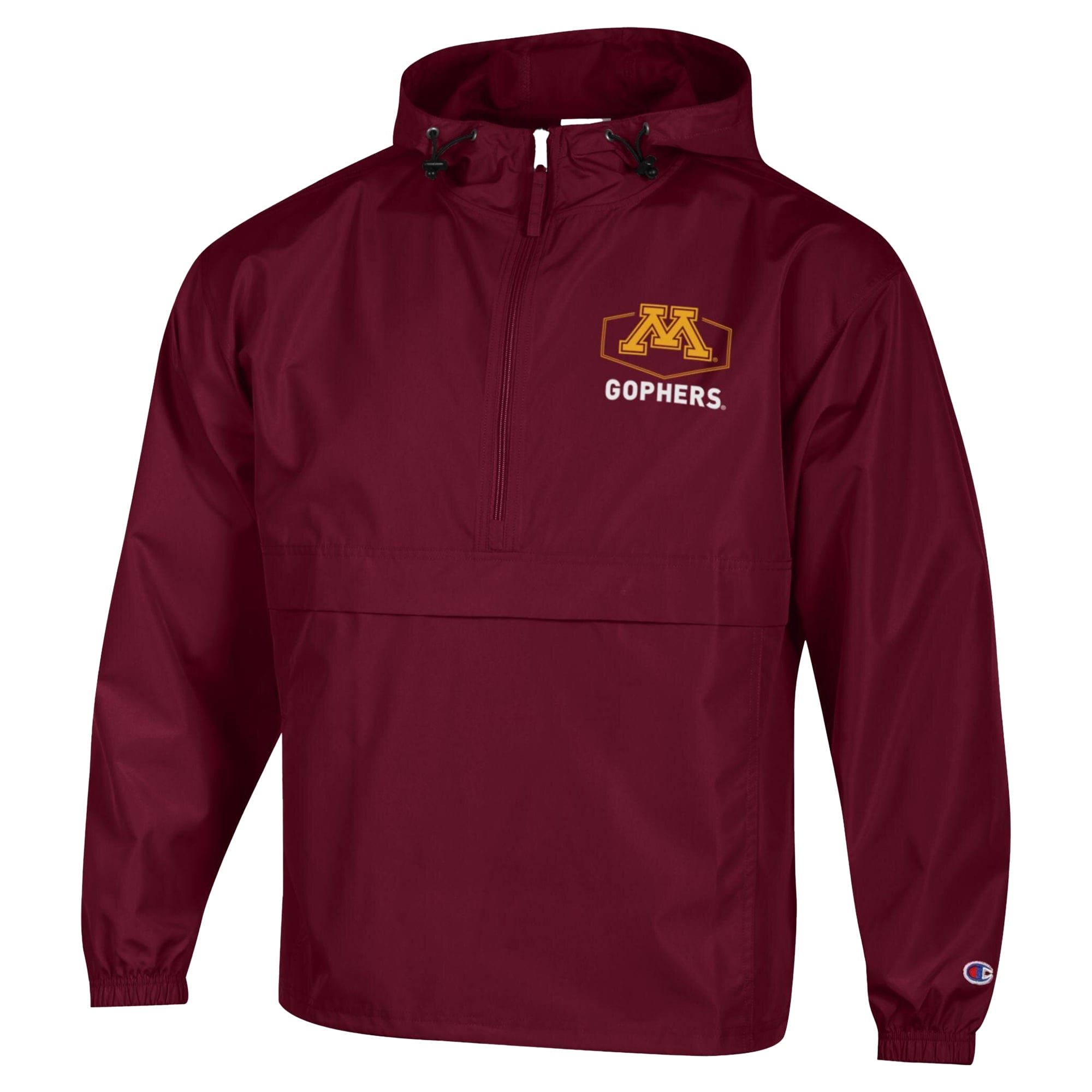Men's Champion Maroon Minnesota Golden Gophers Delay Packable Half-Zip Jacket