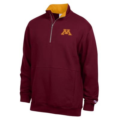  Minnesota Golden Gophers Champion Fleece Quarter-Zip Pullover - Maroon