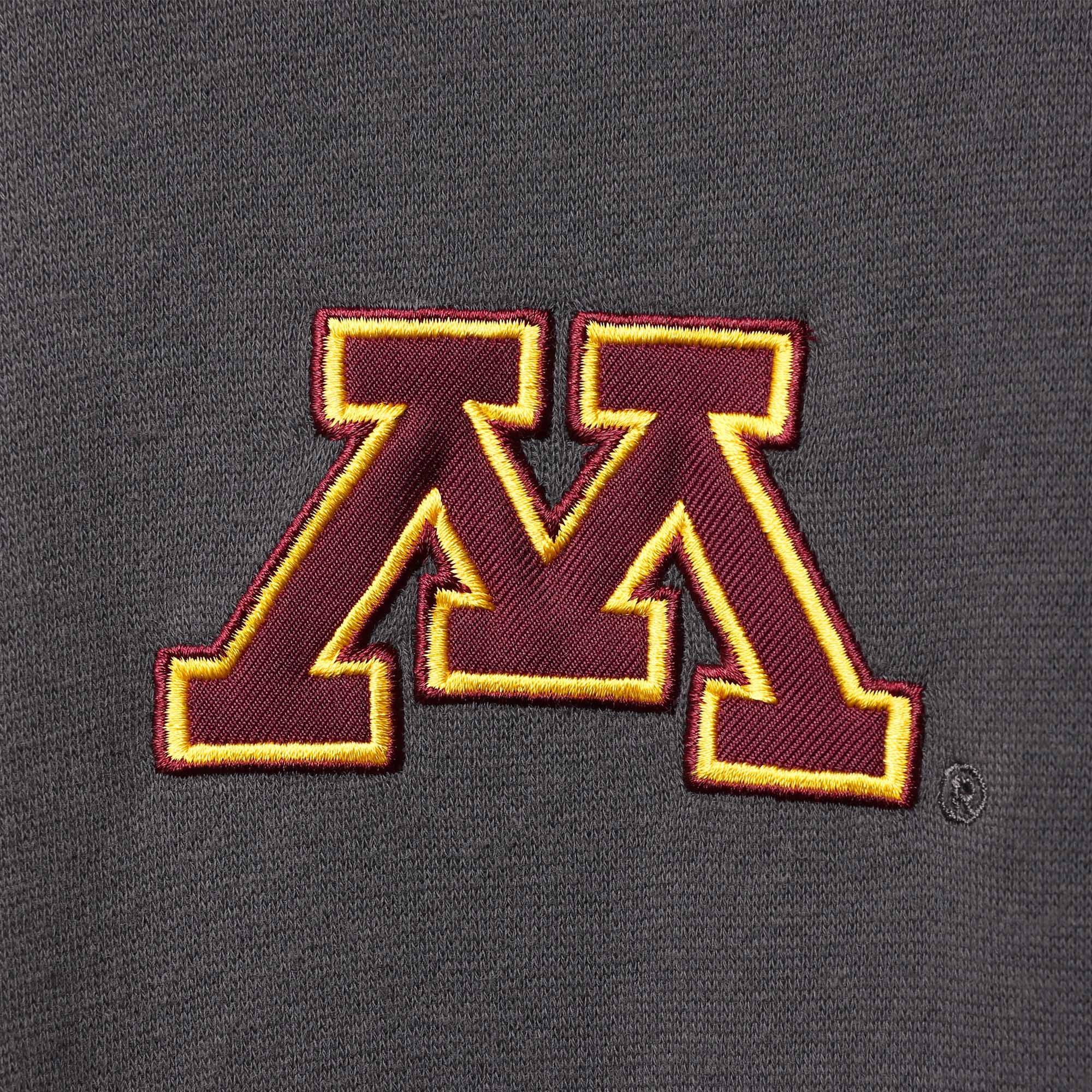 Veste Colosseum Charcoal Minnesota Golden Gophers Tortugas Logo Quarter-Zip pour homme