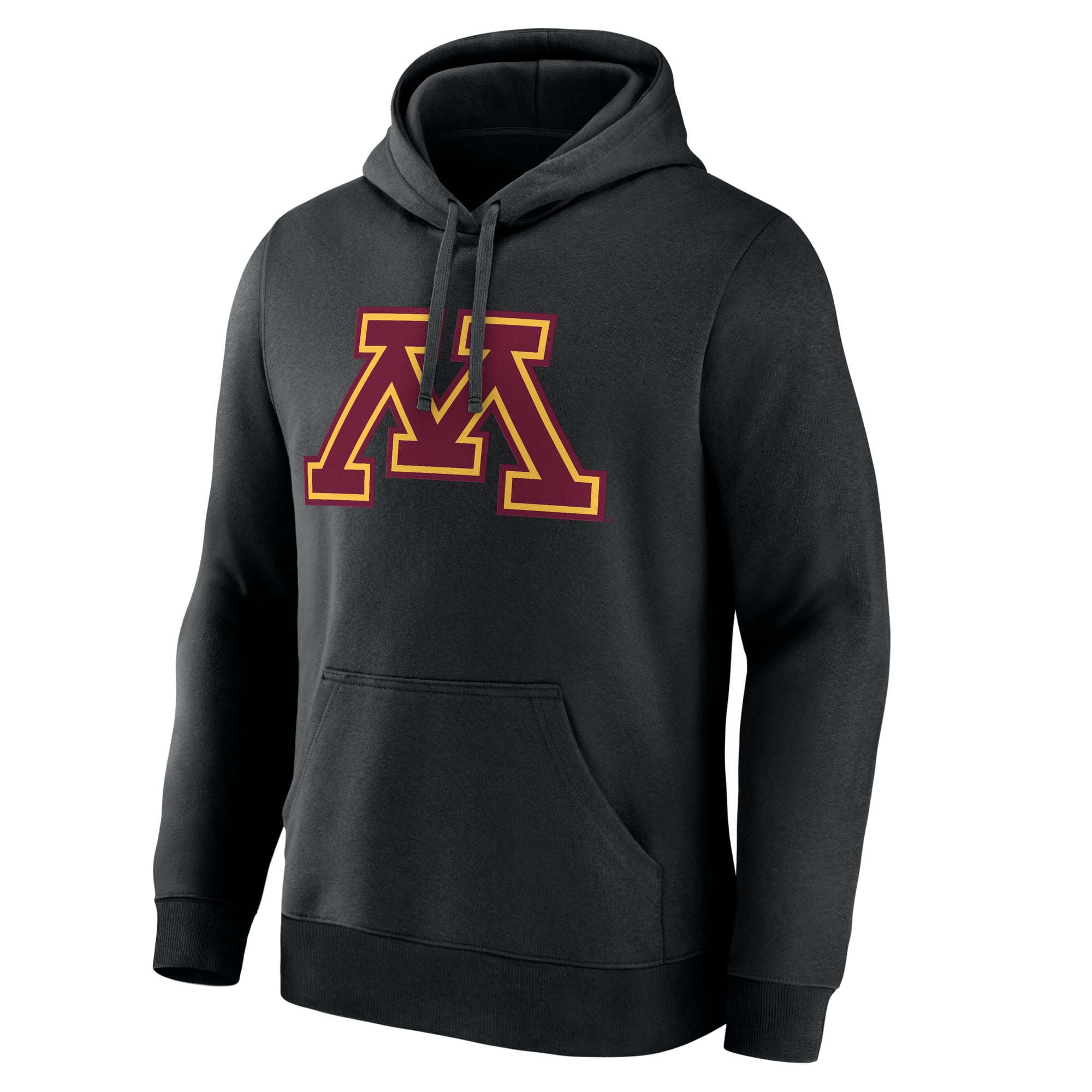 Sweat à capuche polaire noir logo principal des Minnesota Golden Gophers pour homme