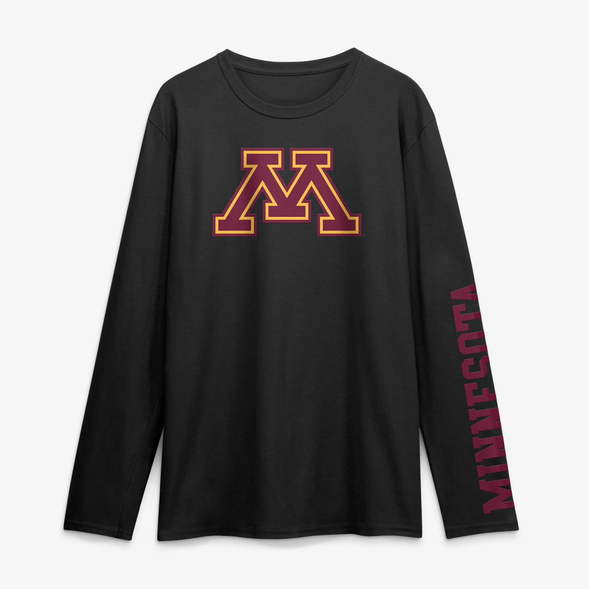 Men's Logo Athletic Heather Gray Minnesota Golden Gophers Primary Long Sleeve T-Shirt