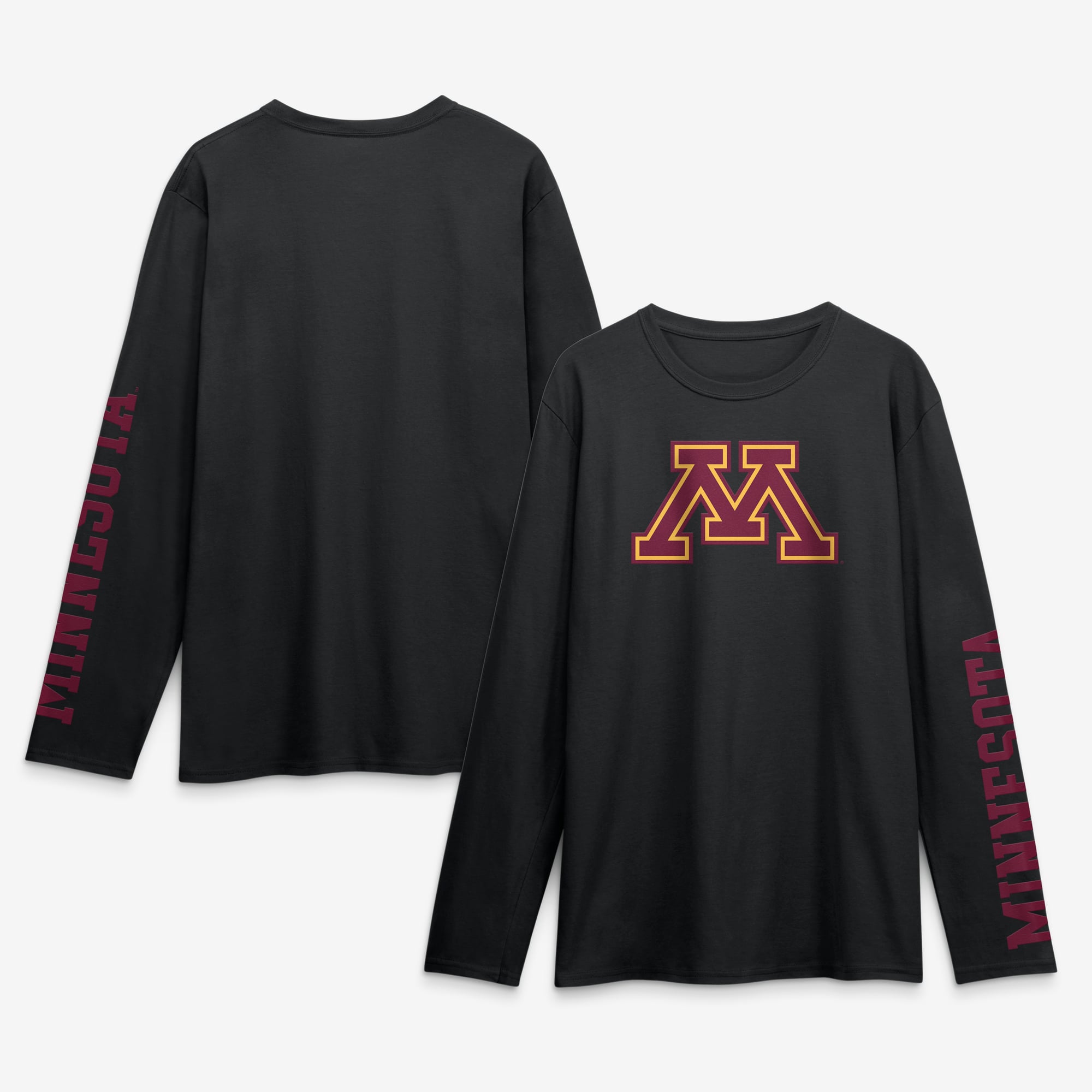 Men's Logo Athletic Heather Gray Minnesota Golden Gophers Primary Long Sleeve T-Shirt