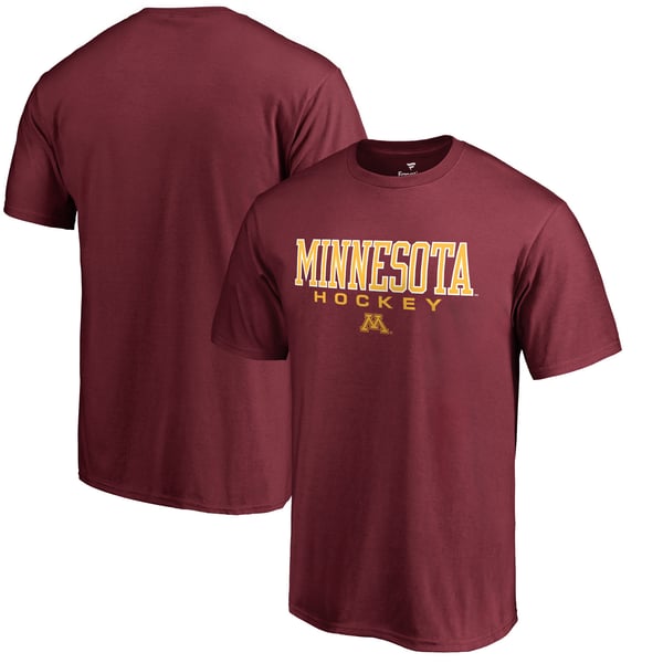 T-shirt Homme HANES Marron Colorado Hockey - Taille M - Coton - Manches Courtes - Look Rétro Années 2000