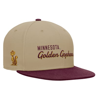 Minnesota Golden Gophers Nike Pro Dri-FIT Snapback Hat - Beige/Maroon