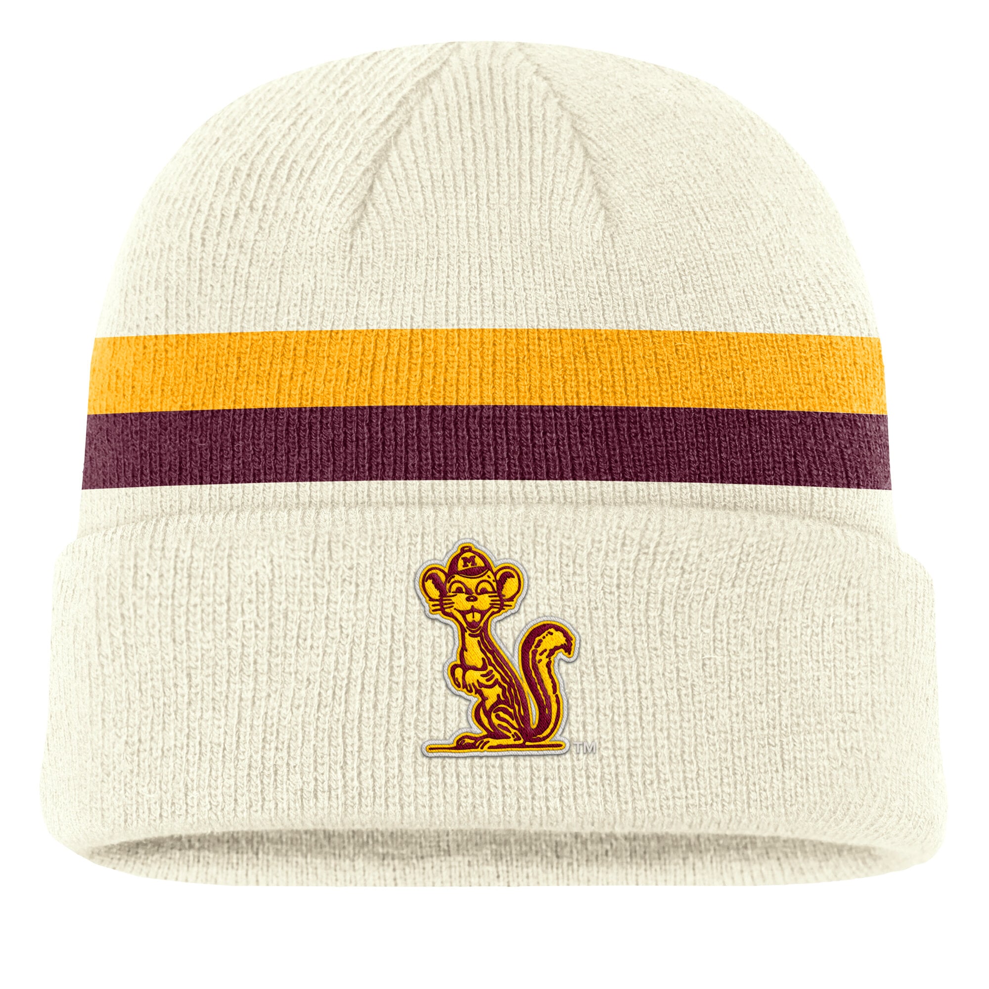 Men's Nike Cream Minnesota Golden Gophers Legacy Lettered Cuffed Knit Hat