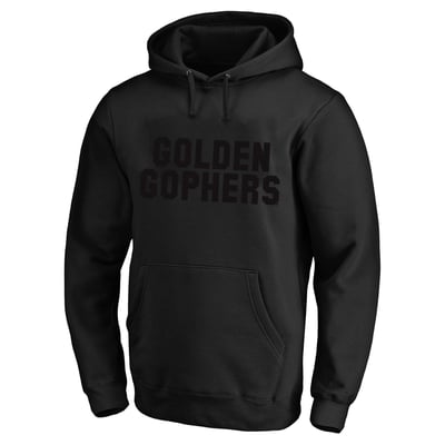  Minnesota Golden Gophers Profile Tonal Hoodie - Black