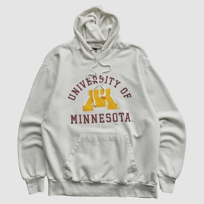 Minnesota Golden Gophers MV Sport 2010s Hooded Pullover Sweatshirt - White - M by Fanatics Real Vintage