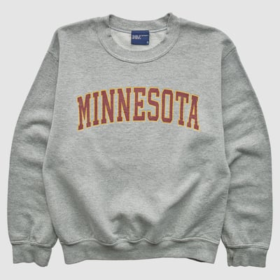 Minnesota Golden Gophers MV Sport 2010s Pullover Sweatshirt - Heather Gray - XS by Fanatics Real Vintage