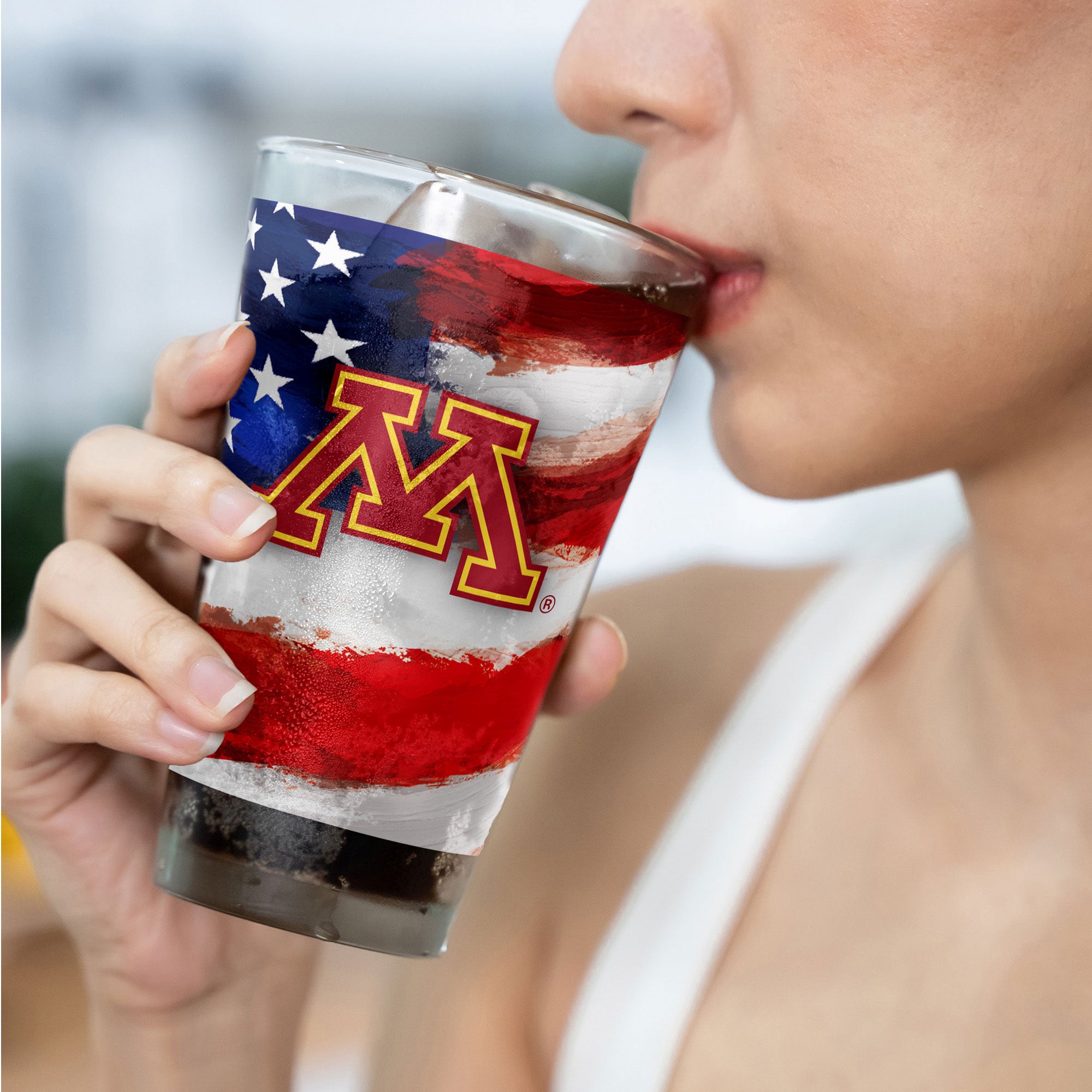 Minnesota Golden Gophers Two-Pack 16oz. Americana Pint Glass Set