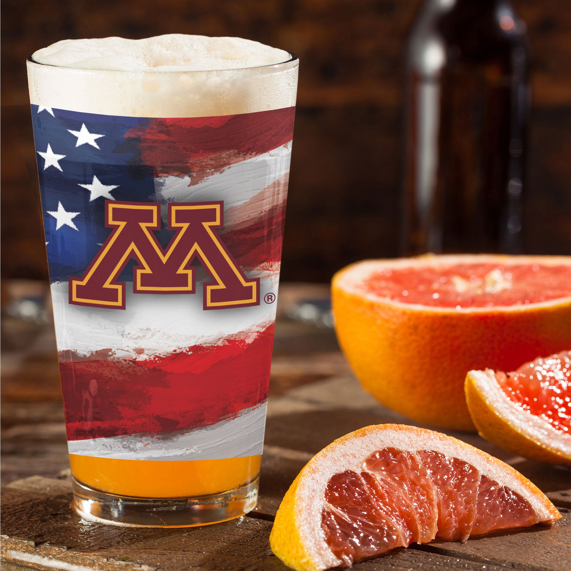 Minnesota Golden Gophers Two-Pack 16oz. Americana Pint Glass Set