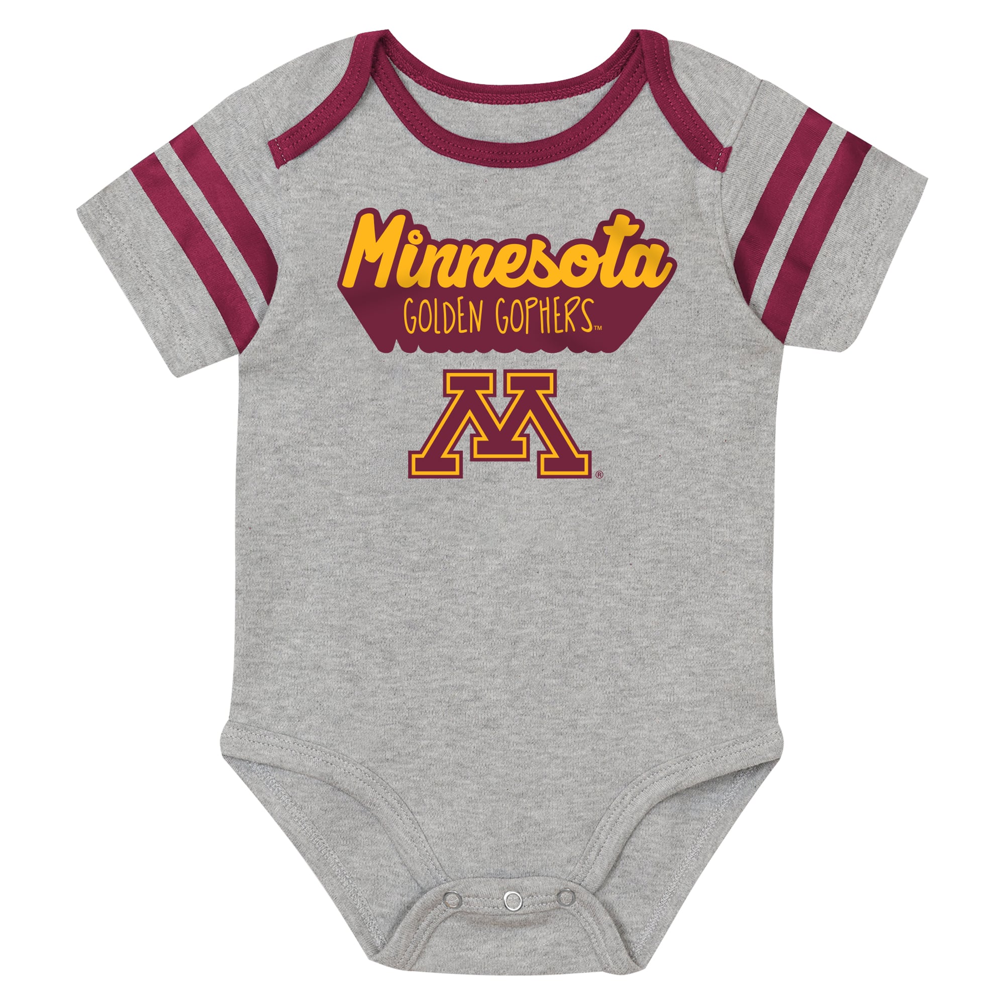 Newborn Outerstuff Red Minnesota Golden Gophers Star Player Three-Piece Bodysuit Set