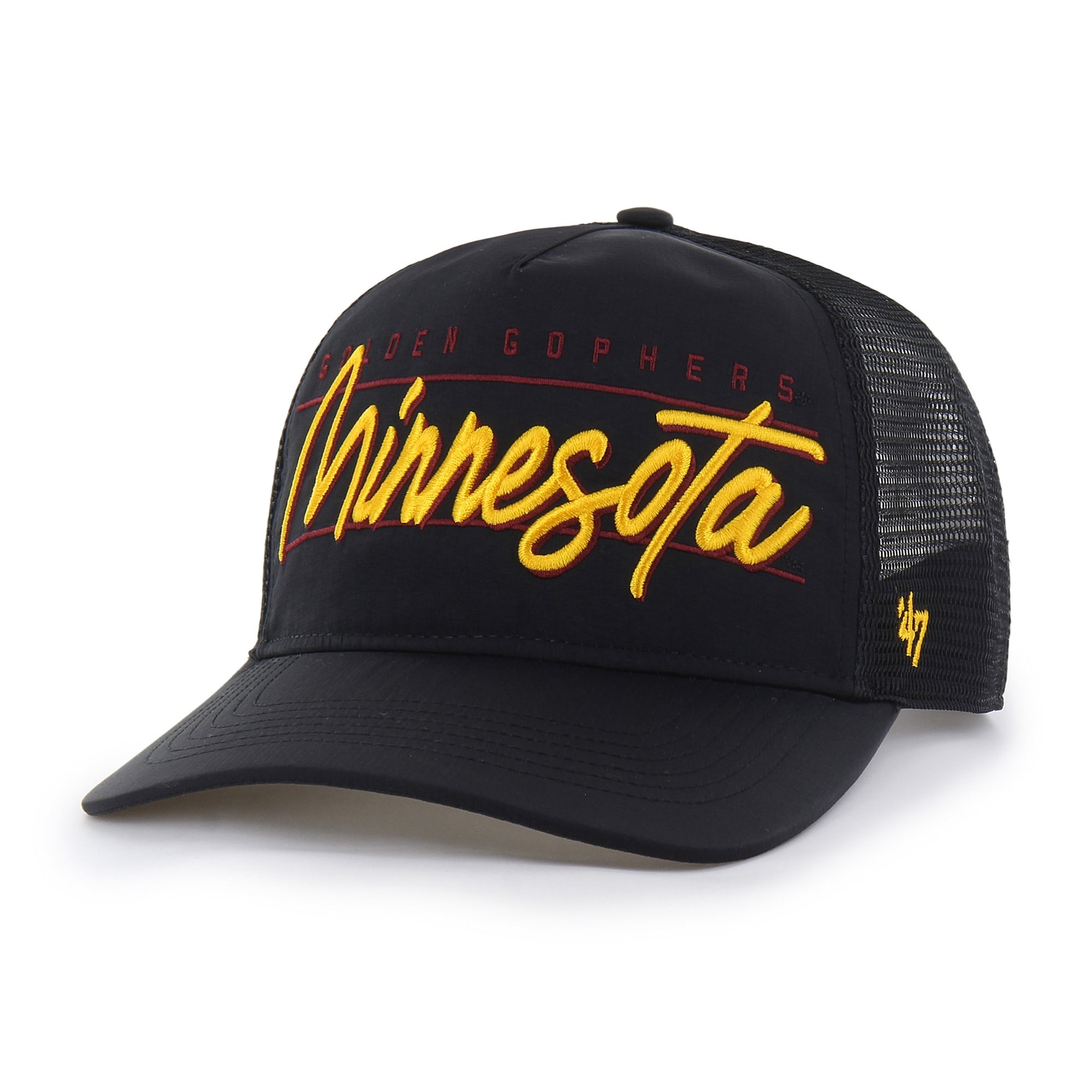 Casquette unisexe '47 Black Minnesota Golden Gophers brrr° Condor Mesh Hitch ajustable
