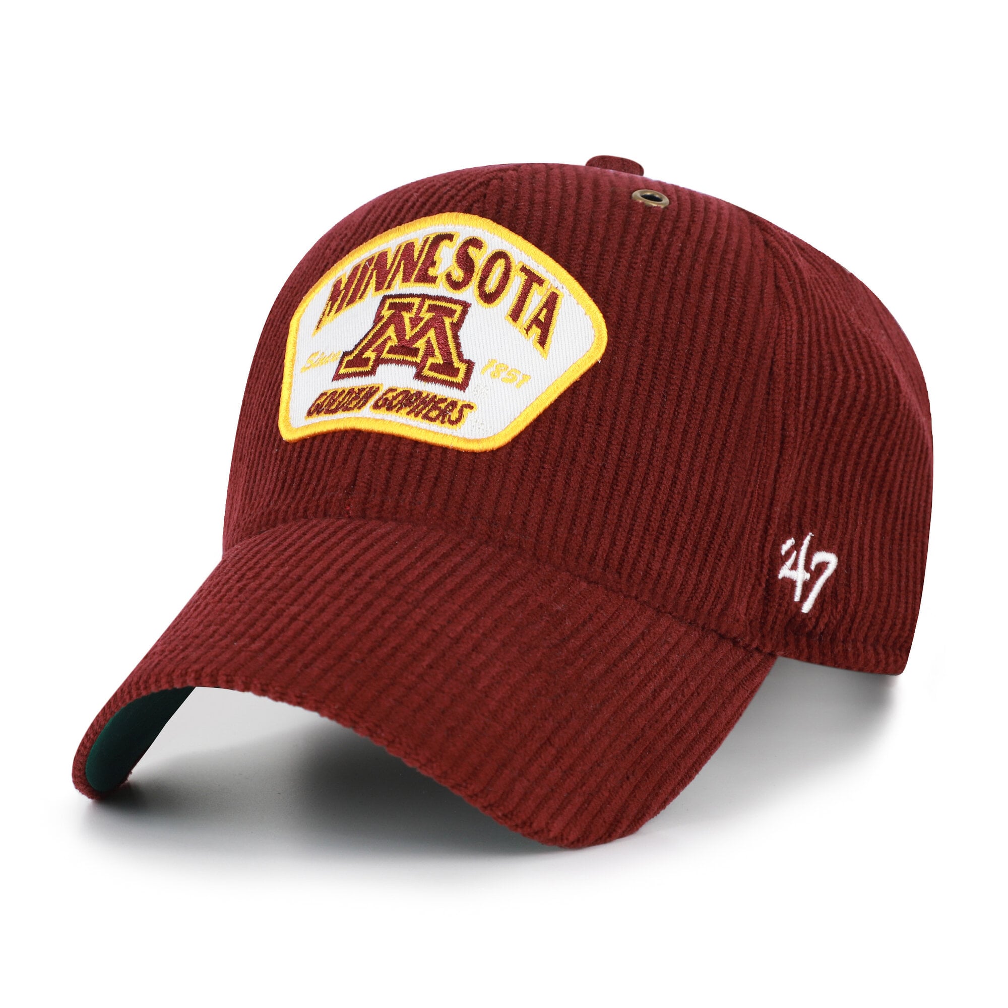 Casquette unisexe ajustable '47 Maroon Minnesota Golden Gophers Accordia en velours côtelé MVP