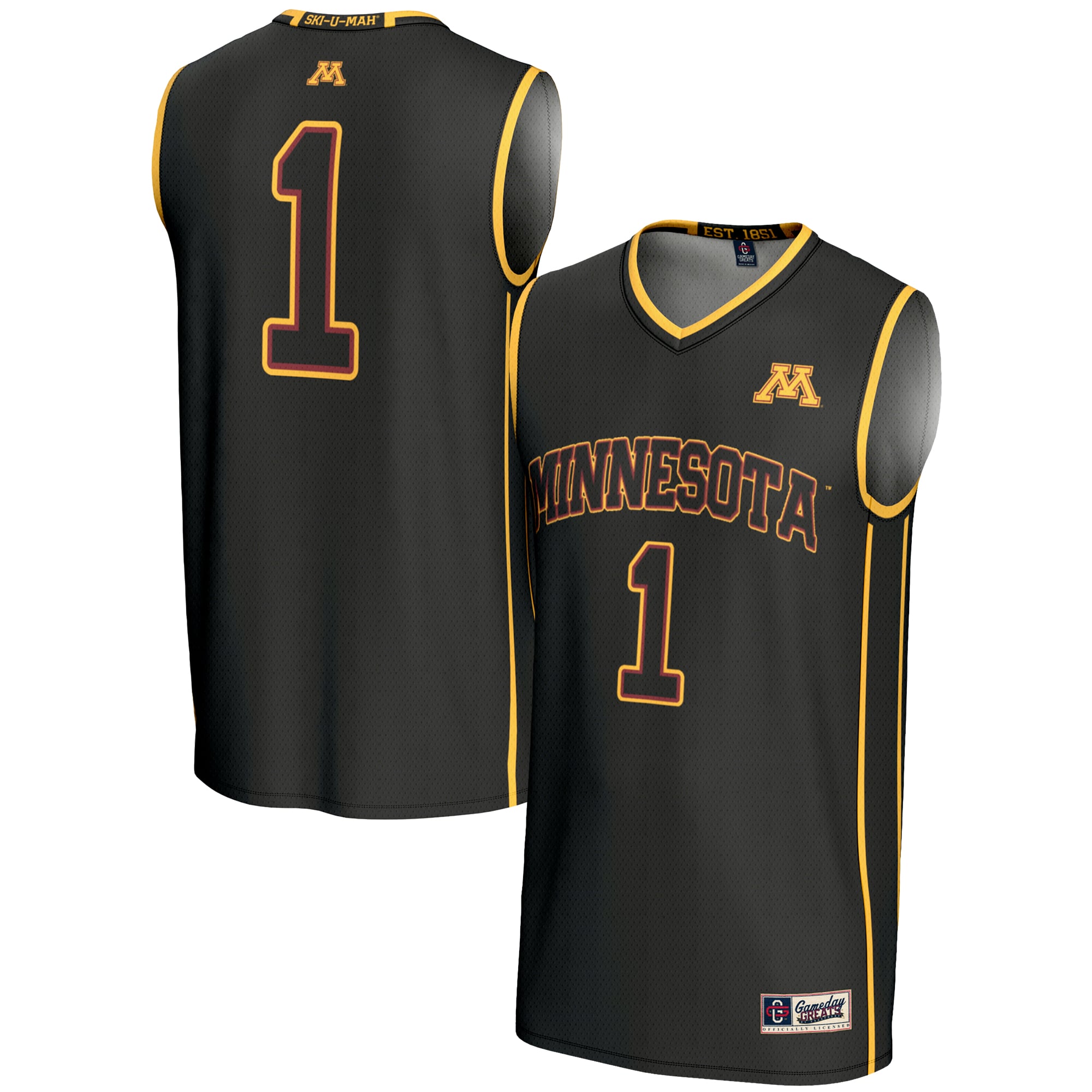 Unisex GameDay Greats #1 Black Minnesota Golden Gophers Lightweight ...