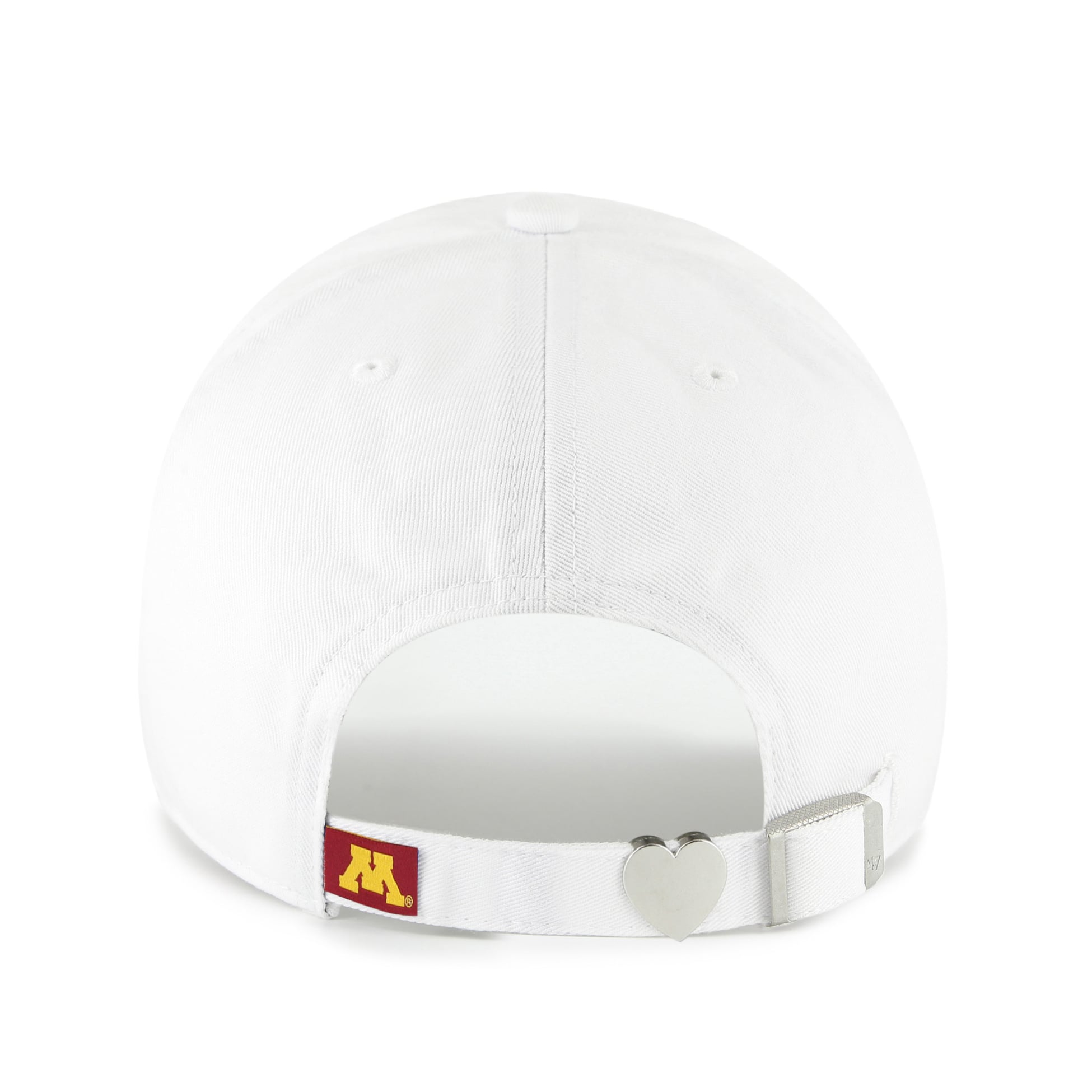 Women's '47 White Minnesota Golden Gophers Trendy Script Clean Up Adjustable Hat