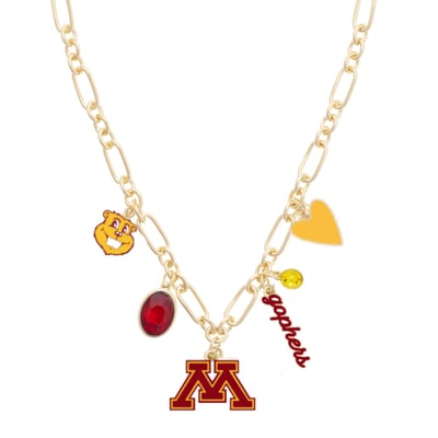 Minnesota Golden Gophers CANVAS Style Women's Game Day Charm Necklace