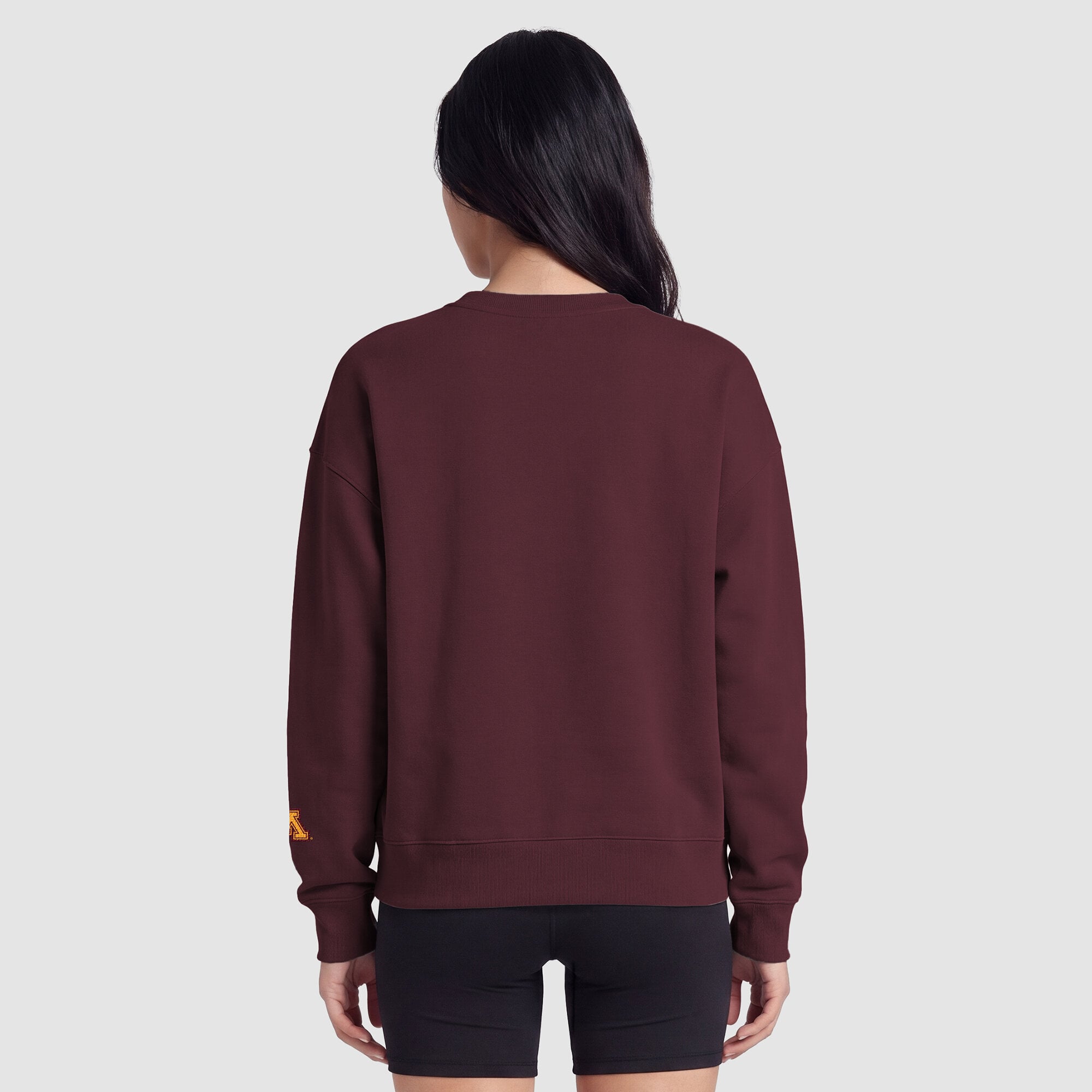 Women's Champion Maroon Minnesota Golden Gophers Fleece Crew Sweatshirt