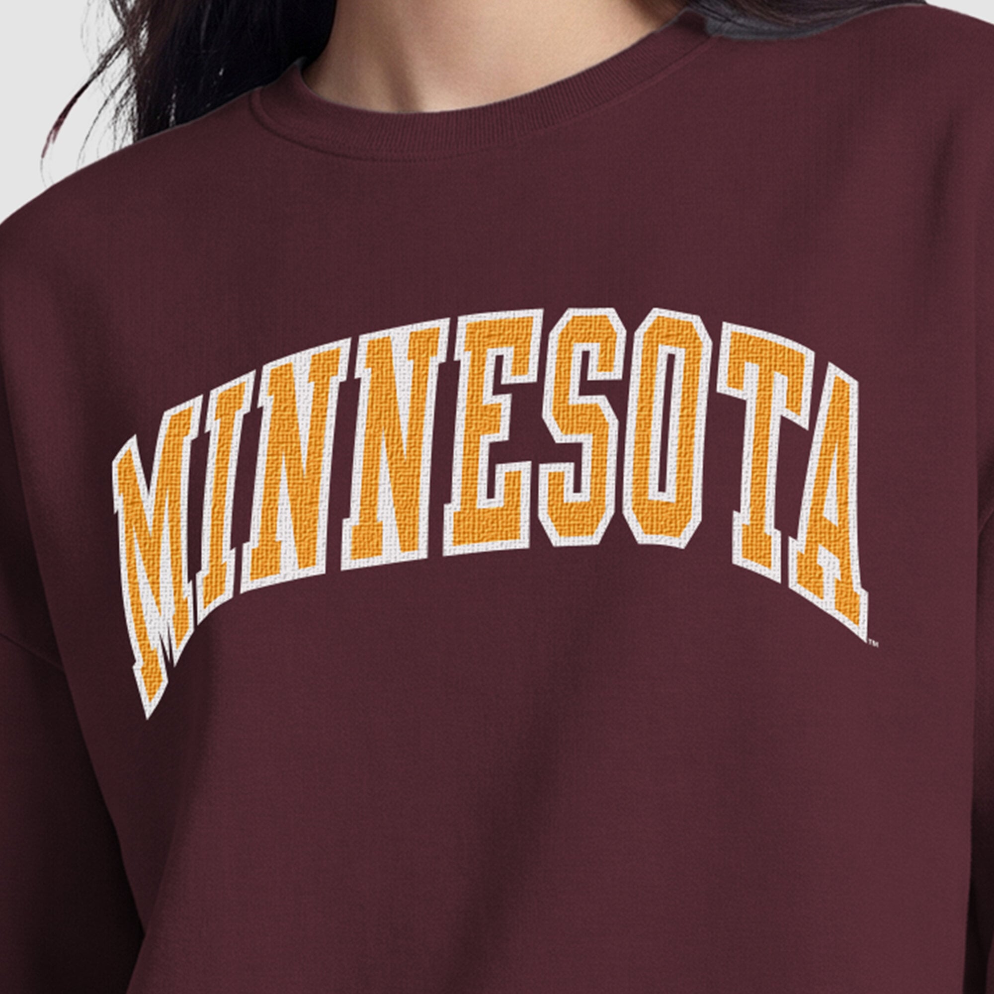Women's Champion Maroon Minnesota Golden Gophers Fleece Crew Sweatshirt