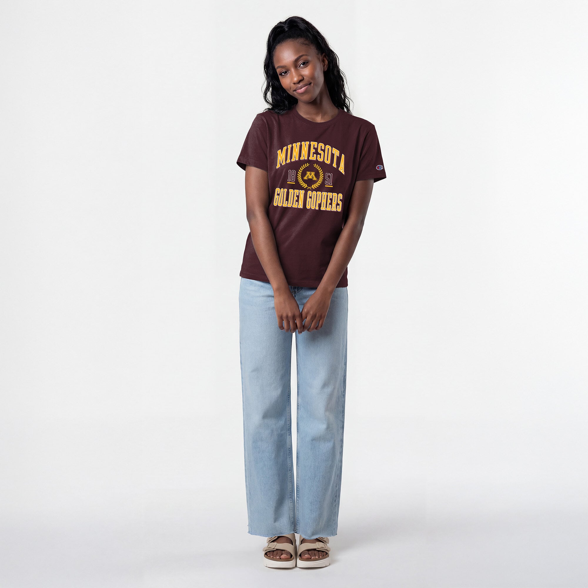 Women's Champion Maroon Minnesota Golden Gophers Lifestyle T-Shirt